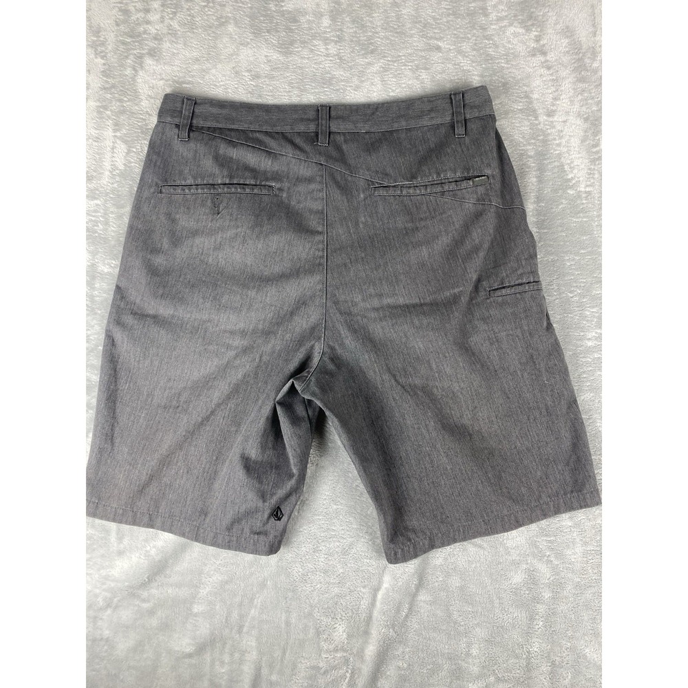 Volcom Shorts Mens Size 36 Gray Carpenter Cotton Polyester Blend Golf Pants - Picture 3 of 8